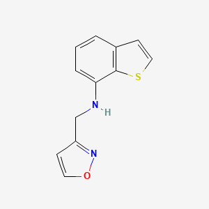 N-(1,2-Oxazol-3-ylmethyl)-1-benzothiophen-7-amine