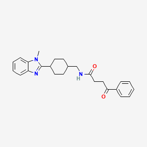 N-((4-(1-methyl-1H-benzo[d]imidazol-2-yl)cyclohexyl)methyl)-4-oxo-4-phenylbutanamide