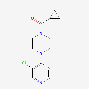 molecular formula C13H16ClN3O B2516625 (4-(3-Chloropyridin-4-yl)piperazin-1-yl)(cyclopropyl)methanone CAS No. 2309706-08-7