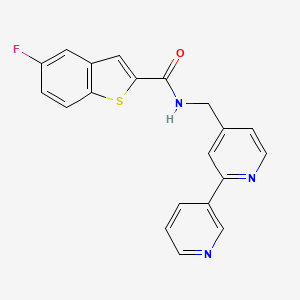 N-([2,3'-bipyridin]-4-ylmethyl)-5-fluorobenzo[b]thiophene-2-carboxamide