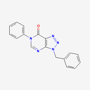 molecular formula C17H13N5O B2516629 3-benzyl-6-phenyl-3,6-dihydro-7H-[1,2,3]triazolo[4,5-d]pyrimidin-7-one CAS No. 663939-59-1