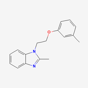 2-Methyl-1-[2-(3-methylphenoxy)ethyl]benzimidazole