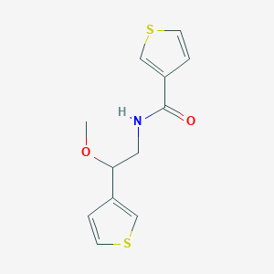 molecular formula C12H13NO2S2 B2516681 N-(2-methoxy-2-(thiophen-3-yl)ethyl)thiophene-3-carboxamide CAS No. 1448058-45-4