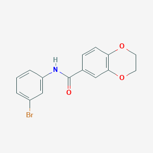 molecular formula C15H12BrNO3 B251669 N-(3-bromophenyl)-2,3-dihydro-1,4-benzodioxine-6-carboxamide 