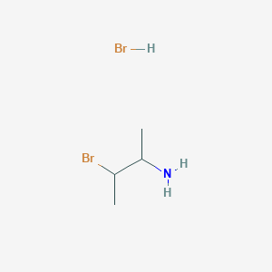 molecular formula C4H11Br2N B2516734 3-Bromobutan-2-amine;hydrobromide CAS No. 58363-21-6