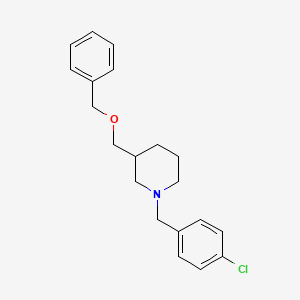 molecular formula C20H24ClNO B2516745 3-((苄氧基)甲基)-1-(4-氯苄基)哌啶 CAS No. 1351590-68-5