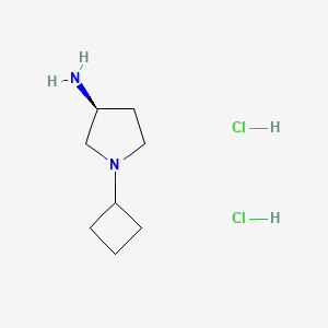 molecular formula C8H18Cl2N2 B2516779 (S)-1-环丁基吡咯烷-3-胺二盐酸盐 CAS No. 1286208-62-5