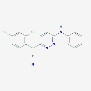 2-(6-Anilino-3-pyridazinyl)-2-(2,4-dichlorophenyl)acetonitrile