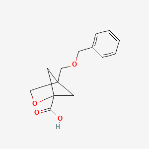 molecular formula C14H16O4 B2516798 4-((苄氧基)甲基)-2-氧代双环[2.1.1]己烷-1-羧酸 CAS No. 2173996-45-5