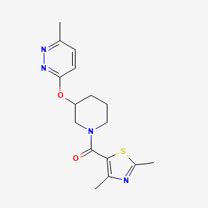 (2,4-Dimethylthiazol-5-yl)(3-((6-methylpyridazin-3-yl)oxy)piperidin-1-yl)methanone