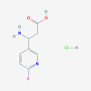 3-Amino-3-(6-fluoropyridin-3-yl)propanoic acid;hydrochloride