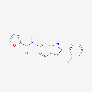 molecular formula C18H11FN2O3 B251681 N-[2-(2-fluorophenyl)-1,3-benzoxazol-5-yl]-2-furamide 