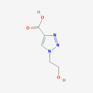 molecular formula C5H7N3O3 B2516812 1-(2-hydroxyethyl)-1H-1,2,3-triazole-4-carboxylic acid CAS No. 74731-49-0