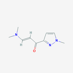 molecular formula C9H13N3O B2516814 (2E)-3-(dimethylamino)-1-(1-methyl-1H-pyrazol-3-yl)prop-2-en-1-one CAS No. 1006486-14-1