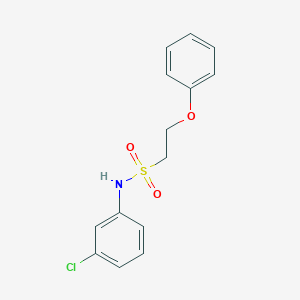 molecular formula C14H14ClNO3S B2516831 N-(3-氯苯基)-2-苯氧基乙磺酰胺 CAS No. 1351589-98-4