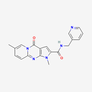 B2516843 1,7-dimethyl-4-oxo-N-(pyridin-3-ylmethyl)-1,4-dihydropyrido[1,2-a]pyrrolo[2,3-d]pyrimidine-2-carboxamide CAS No. 946359-10-0