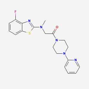 2-((4-Fluorobenzo[d]thiazol-2-yl)(methyl)amino)-1-(4-(pyridin-2-yl)piperazin-1-yl)ethanone