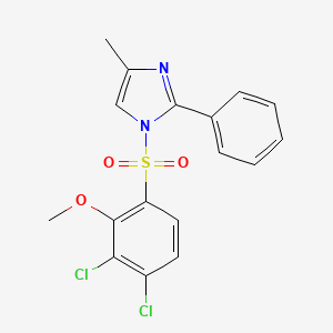 1-(3,4-Dichloro-2-methoxyphenyl)sulfonyl-4-methyl-2-phenylimidazole