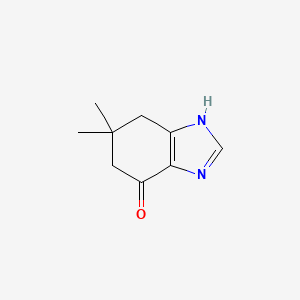 molecular formula C9H12N2O B2516854 6,6-dimethyl-5,7-dihydro-1H-benzimidazol-4-one CAS No. 21815-22-5