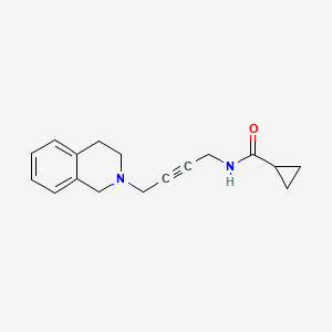 N-(4-(3,4-dihydroisoquinolin-2(1H)-yl)but-2-yn-1-yl)cyclopropanecarboxamide