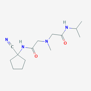 2-[[2-[(1-cyanocyclopentyl)amino]-2-oxoethyl]-methylamino]-N-propan-2-ylacetamide