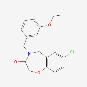 7-chloro-4-(3-ethoxybenzyl)-4,5-dihydro-1,4-benzoxazepin-3(2H)-one
