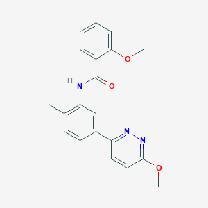 2-methoxy-N-(5-(6-methoxypyridazin-3-yl)-2-methylphenyl)benzamide