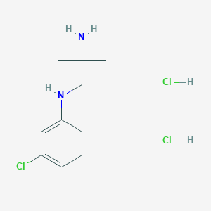 molecular formula C10H17Cl3N2 B2516907 N1-(3-Chlorophenyl)-2-methylpropane-1,2-diamine dihydrochloride CAS No. 1443278-75-8