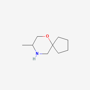 molecular formula C9H17NO B2516917 8-甲基-6-氧杂-9-氮杂螺[4.5]癸烷 CAS No. 1267693-75-3
