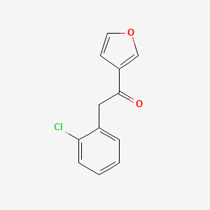 molecular formula C12H9ClO2 B2516921 2-(2-Chlorophenyl)-1-(furan-3-yl)ethan-1-one CAS No. 1184371-84-3