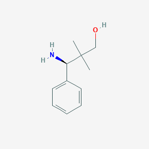 molecular formula C11H17NO B2516945 (3R)-3-Amino-2,2-dimethyl-3-phenylpropan-1-ol CAS No. 83900-03-2