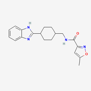 N-((4-(1H-benzo[d]imidazol-2-yl)cyclohexyl)methyl)-5-methylisoxazole-3-carboxamide