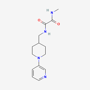 molecular formula C14H20N4O2 B2516969 N1-甲基-N2-((1-(吡啶-3-基)哌啶-4-基)甲基)草酰胺 CAS No. 2034227-62-6