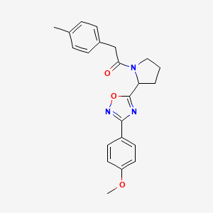 3-(4-Methoxyphenyl)-5-{1-[(4-methylphenyl)acetyl]pyrrolidin-2-yl}-1,2,4-oxadiazole
