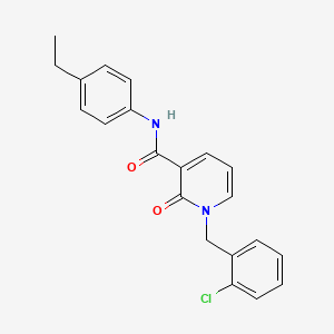 molecular formula C21H19ClN2O2 B2516995 1-(2-chlorobenzyl)-N-(4-ethylphenyl)-2-oxo-1,2-dihydropyridine-3-carboxamide CAS No. 946248-45-9