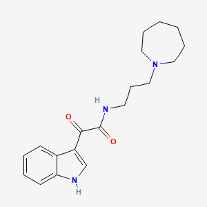 molecular formula C19H25N3O2 B2517019 N-(3-(azepan-1-yl)propyl)-2-(1H-indol-3-yl)-2-oxoacetamide CAS No. 852368-21-9