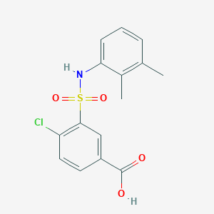 molecular formula C15H14ClNO4S B2517020 4-氯-3-[(2,3-二甲苯基)氨磺酰基]苯甲酸 CAS No. 884990-43-6