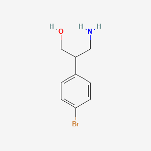 molecular formula C9H12BrNO B2517034 3-氨基-2-(4-溴苯基)丙醇 CAS No. 1368653-37-5