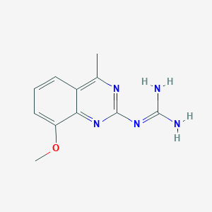 molecular formula C11H13N5O B2517035 N-(8-甲氧基-4-甲基喹唑啉-2-基)胍 CAS No. 329213-13-0
