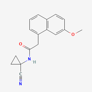 molecular formula C17H16N2O2 B2517051 N-(1-cyanocyclopropyl)-2-(7-methoxynaphthalen-1-yl)acetamide CAS No. 1445702-53-3