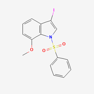 1-(Benzenesulfonyl)-3-iodo-7-methoxyindole