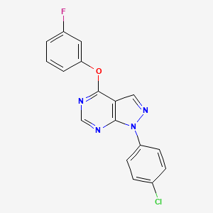 1-(4-chlorophenyl)-4-(3-fluorophenoxy)-1H-pyrazolo[3,4-d]pyrimidine