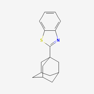 molecular formula C17H19NS B2517100 2-(1-Adamantyl)benzothiazole CAS No. 60159-46-8