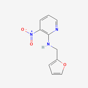 molecular formula C10H9N3O3 B2517122 N-(2-呋喃基甲基)-3-硝基吡啶-2-胺 CAS No. 132552-65-9