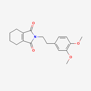 molecular formula C18H21NO4 B2517134 2-[2-(3,4-二甲氧基苯基)乙基]-4,5,6,7-四氢-1H-异吲哚-1,3(2H)-二酮 CAS No. 732260-67-2