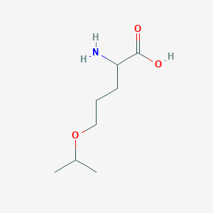 molecular formula C8H17NO3 B2517141 2-Amino-5-propan-2-yloxypentanoic acid CAS No. 2138731-32-3