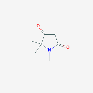 molecular formula C7H11NO2 B2517142 1,5,5-Trimethyl-2,4-pyrrolidindione CAS No. 53617-96-2