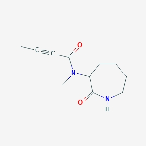 molecular formula C11H16N2O2 B2517145 N-Methyl-N-(2-oxoazepan-3-yl)but-2-ynamide CAS No. 2411199-21-6