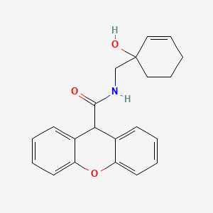 molecular formula C21H21NO3 B2517150 N-[(1-羟基环己-2-烯-1-基)甲基]-9H-氧杂蒽-9-甲酰胺 CAS No. 2097871-93-5