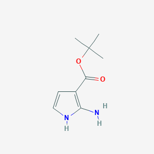 molecular formula C9H14N2O2 B2517151 tert-butyl 2-amino-1H-pyrrole-3-carboxylate CAS No. 2248388-47-6